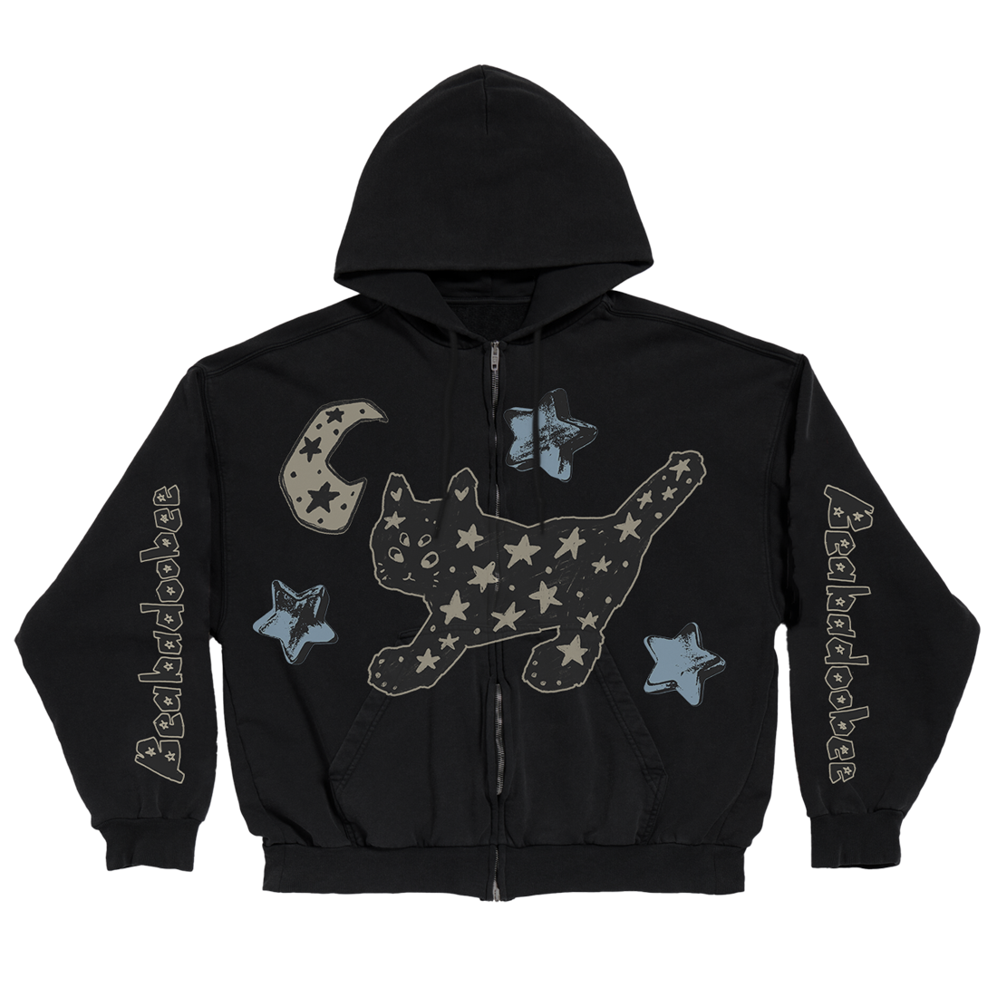 SPACE CAT ZIP HOODIE