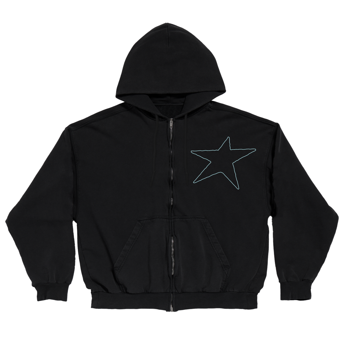 Star Zip Hoodie front